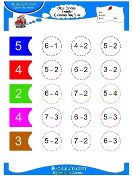 Çocuklar İçin toplam işlemi yaprak testleri 